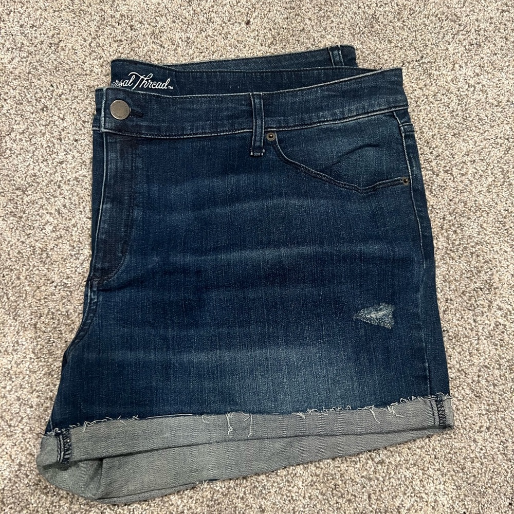 Universal Thread Dark Blue Denim Jean Shorts
